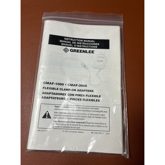 GREENLEE CMAF-3000 Flexible Clamp-On Adapter 24" 300/3KA - Picture 3 of 3